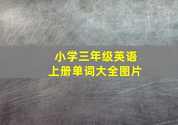 小学三年级英语上册单词大全图片