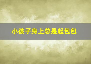 小孩子身上总是起包包