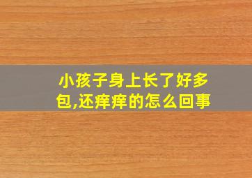 小孩子身上长了好多包,还痒痒的怎么回事