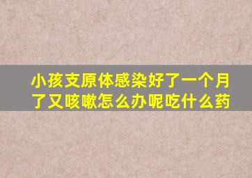 小孩支原体感染好了一个月了又咳嗽怎么办呢吃什么药