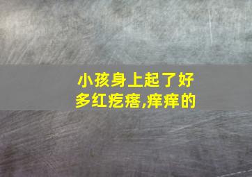 小孩身上起了好多红疙瘩,痒痒的