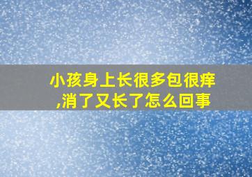 小孩身上长很多包很痒,消了又长了怎么回事