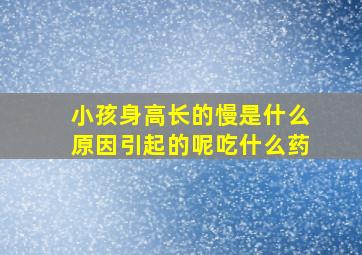 小孩身高长的慢是什么原因引起的呢吃什么药