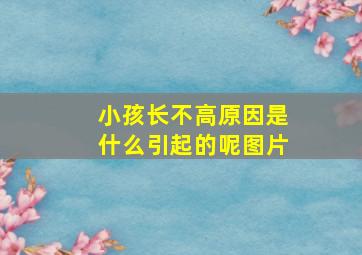 小孩长不高原因是什么引起的呢图片