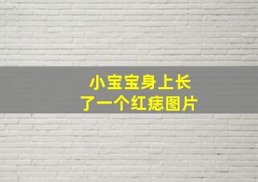 小宝宝身上长了一个红痣图片