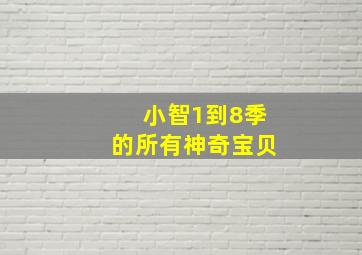 小智1到8季的所有神奇宝贝