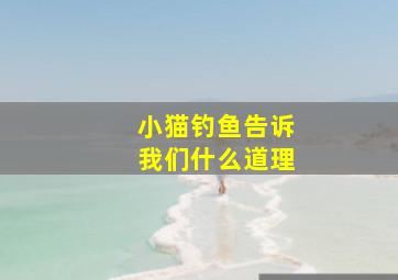 小猫钓鱼告诉我们什么道理