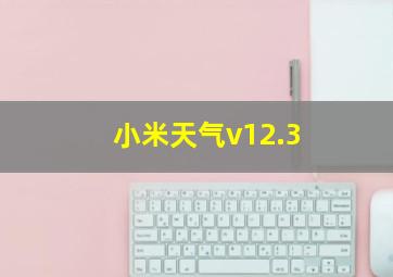 小米天气v12.3