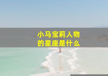 小马宝莉人物的星座是什么