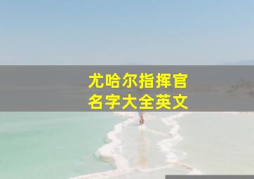 尤哈尔指挥官名字大全英文