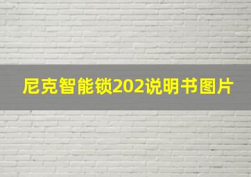 尼克智能锁202说明书图片