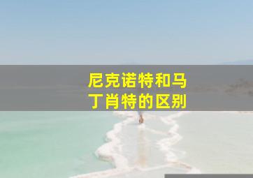 尼克诺特和马丁肖特的区别