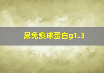 尿免疫球蛋白g1.3