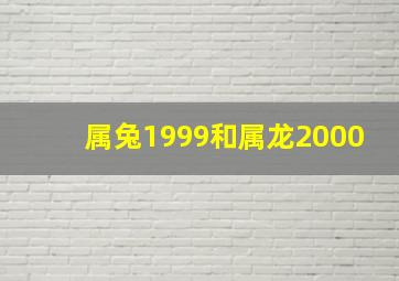 属兔1999和属龙2000