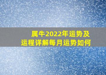 属牛2022年运势及运程详解每月运势如何