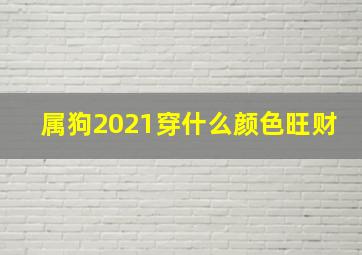 属狗2021穿什么颜色旺财