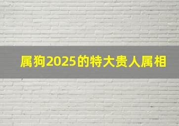 属狗2025的特大贵人属相