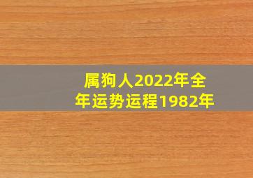 属狗人2022年全年运势运程1982年