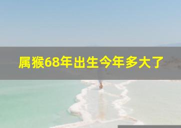 属猴68年出生今年多大了