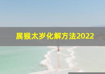 属猴太岁化解方法2022