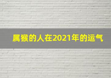 属猴的人在2021年的运气