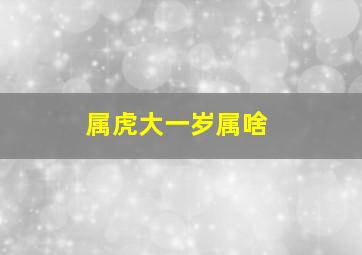 属虎大一岁属啥