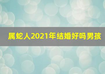 属蛇人2021年结婚好吗男孩