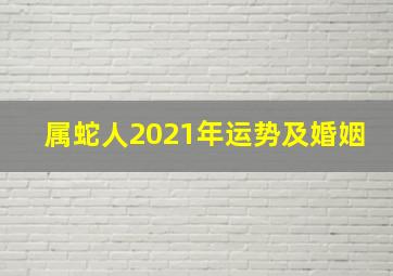 属蛇人2021年运势及婚姻