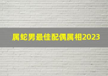 属蛇男最佳配偶属相2023