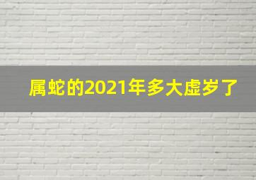 属蛇的2021年多大虚岁了