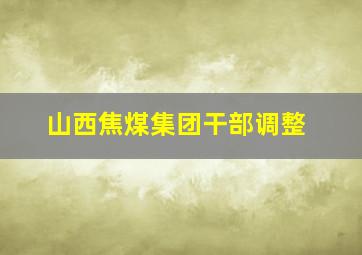 山西焦煤集团干部调整