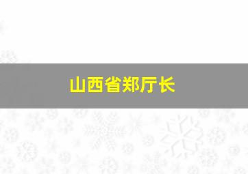 山西省郑厅长