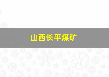 山西长平煤矿