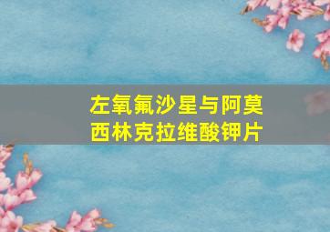 左氧氟沙星与阿莫西林克拉维酸钾片