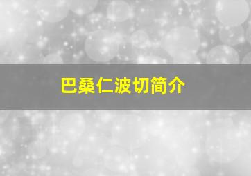 巴桑仁波切简介