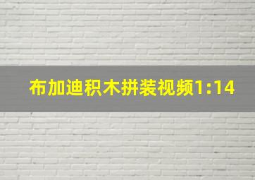 布加迪积木拼装视频1:14