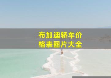 布加迪轿车价格表图片大全