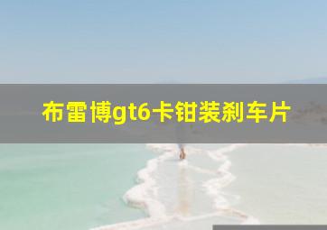 布雷博gt6卡钳装刹车片