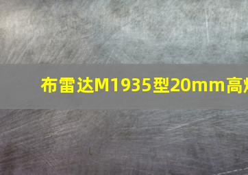 布雷达M1935型20mm高炮