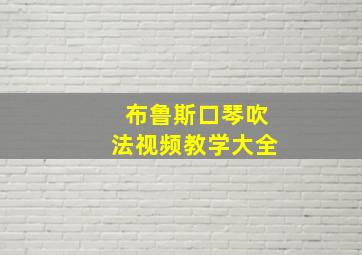 布鲁斯口琴吹法视频教学大全