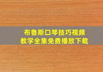 布鲁斯口琴技巧视频教学全集免费播放下载