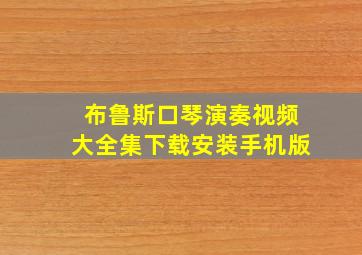 布鲁斯口琴演奏视频大全集下载安装手机版