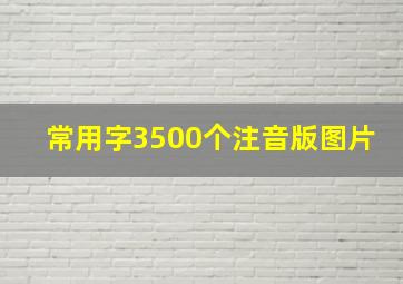 常用字3500个注音版图片