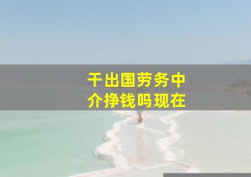 干出国劳务中介挣钱吗现在