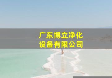 广东博立净化设备有限公司