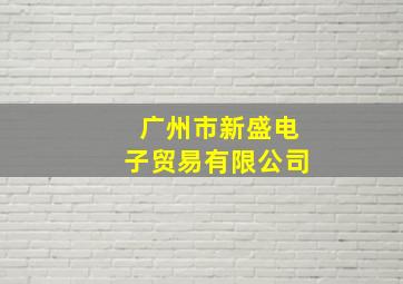 广州市新盛电子贸易有限公司