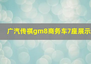 广汽传祺gm8商务车7座展示