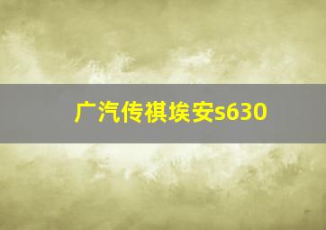 广汽传祺埃安s630