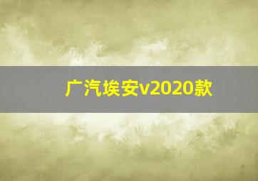 广汽埃安v2020款