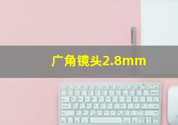 广角镜头2.8mm